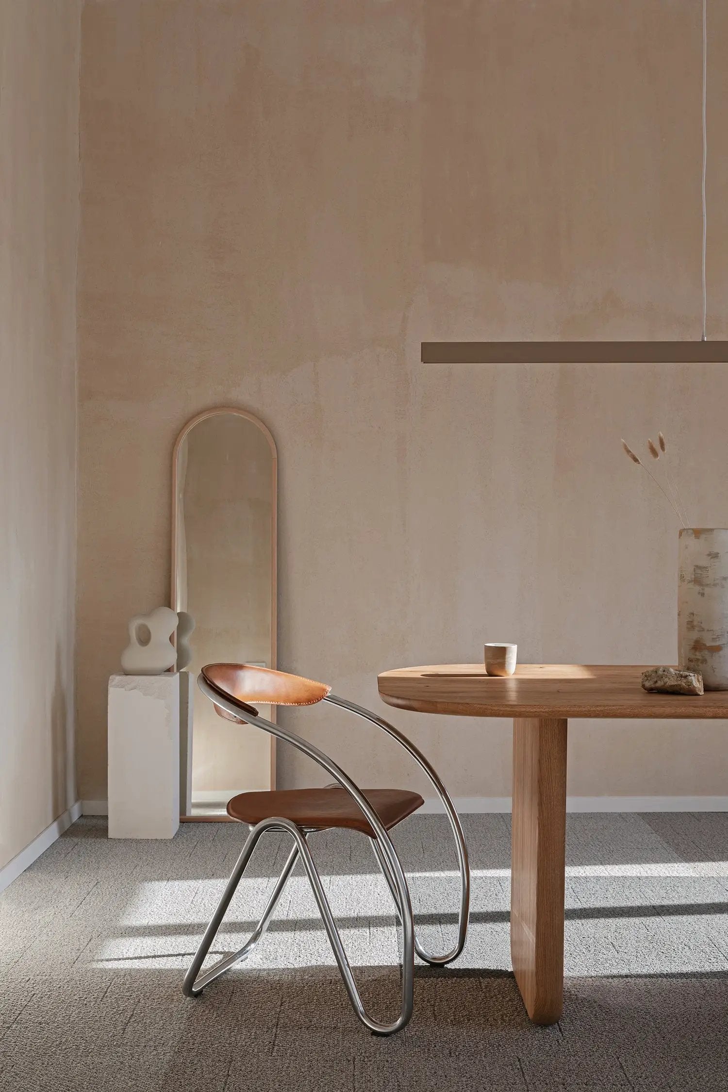 Oval Solid Wood Dining Table by Gizz