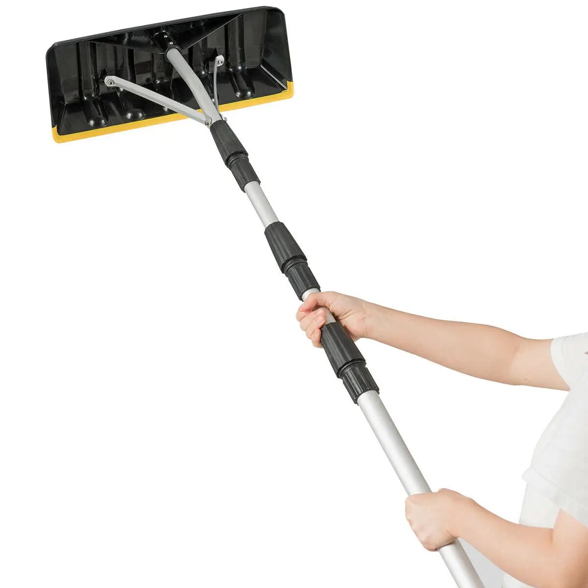 21FT Telescoping Snow Roof Rake Aluminum Tube Non-Slip Handle by DirectDeals