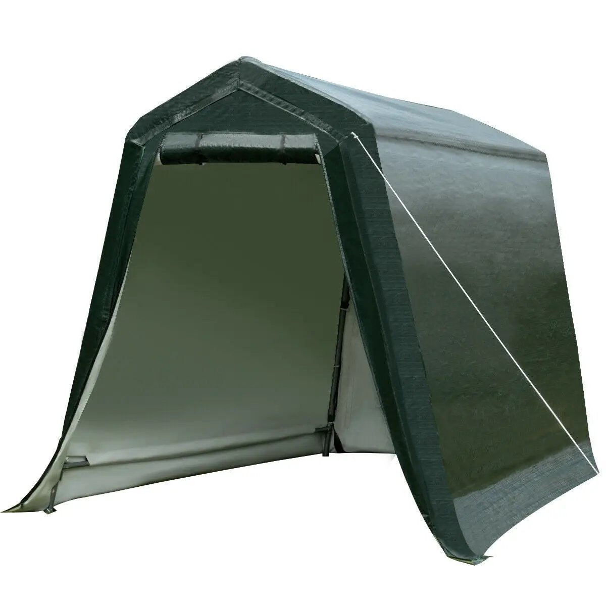 Outdoor Carport Shed with Sidewalls and Waterproof Ripstop Cover by DirectDeals