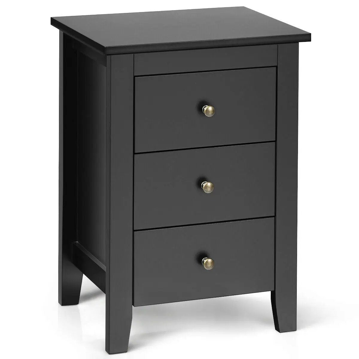 Nightstand End Beside Table Drawers Modern Storage Bedroom Furniture by DirectDeals