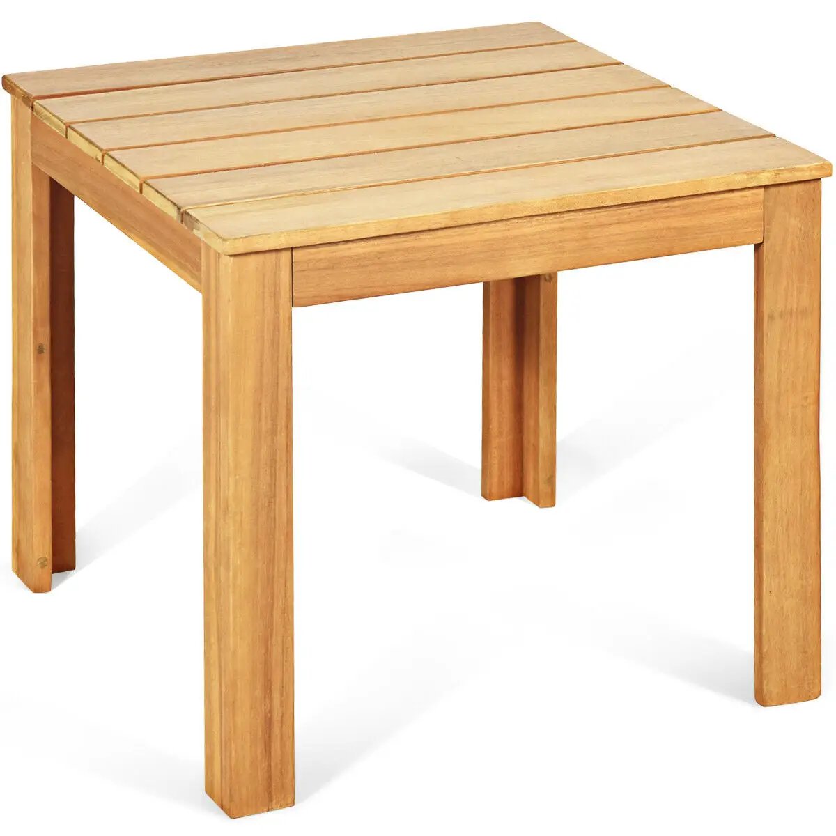 Wooden Square Patio Coffee Bistro Table by DirectDeals