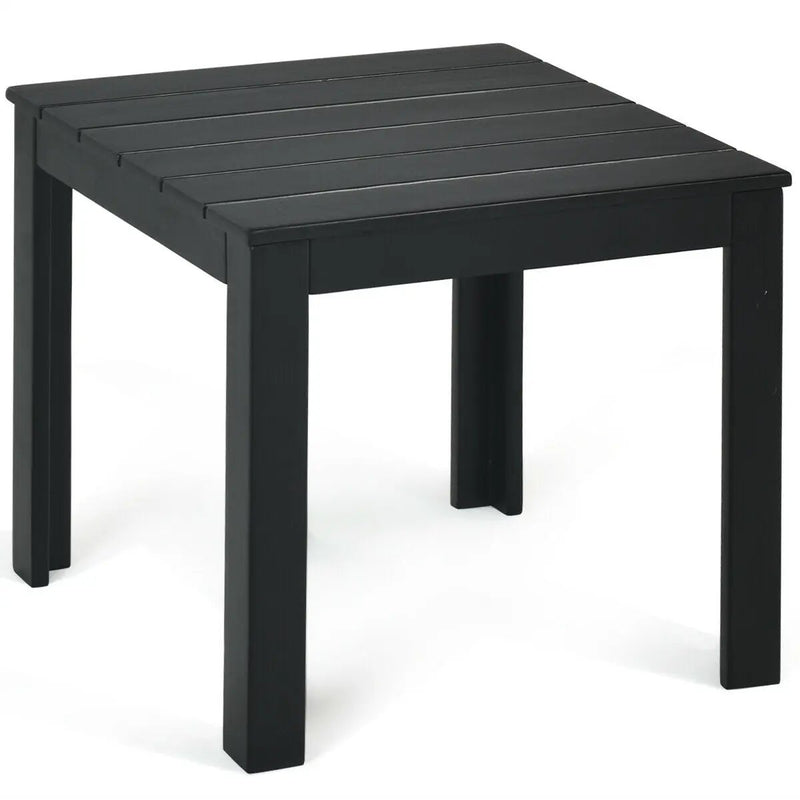 Wooden Square Patio Coffee Bistro Table by DirectDeals