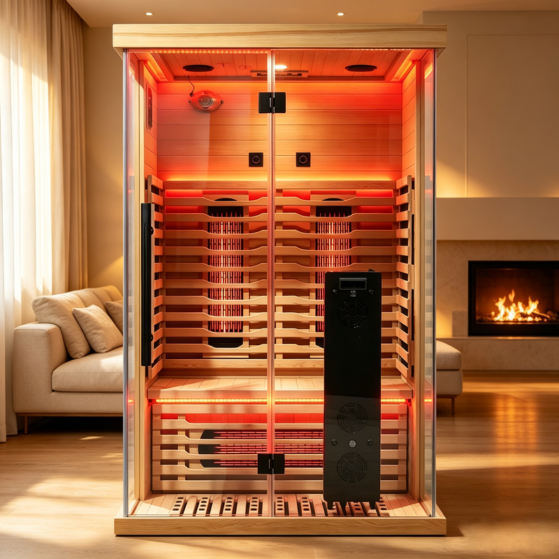 Blisspod I Vantaa RED I All-In-One - Full Spectrum + Red Light Therapy I Indoor Premium Sauna I 2 Person, photo 6 of 17
