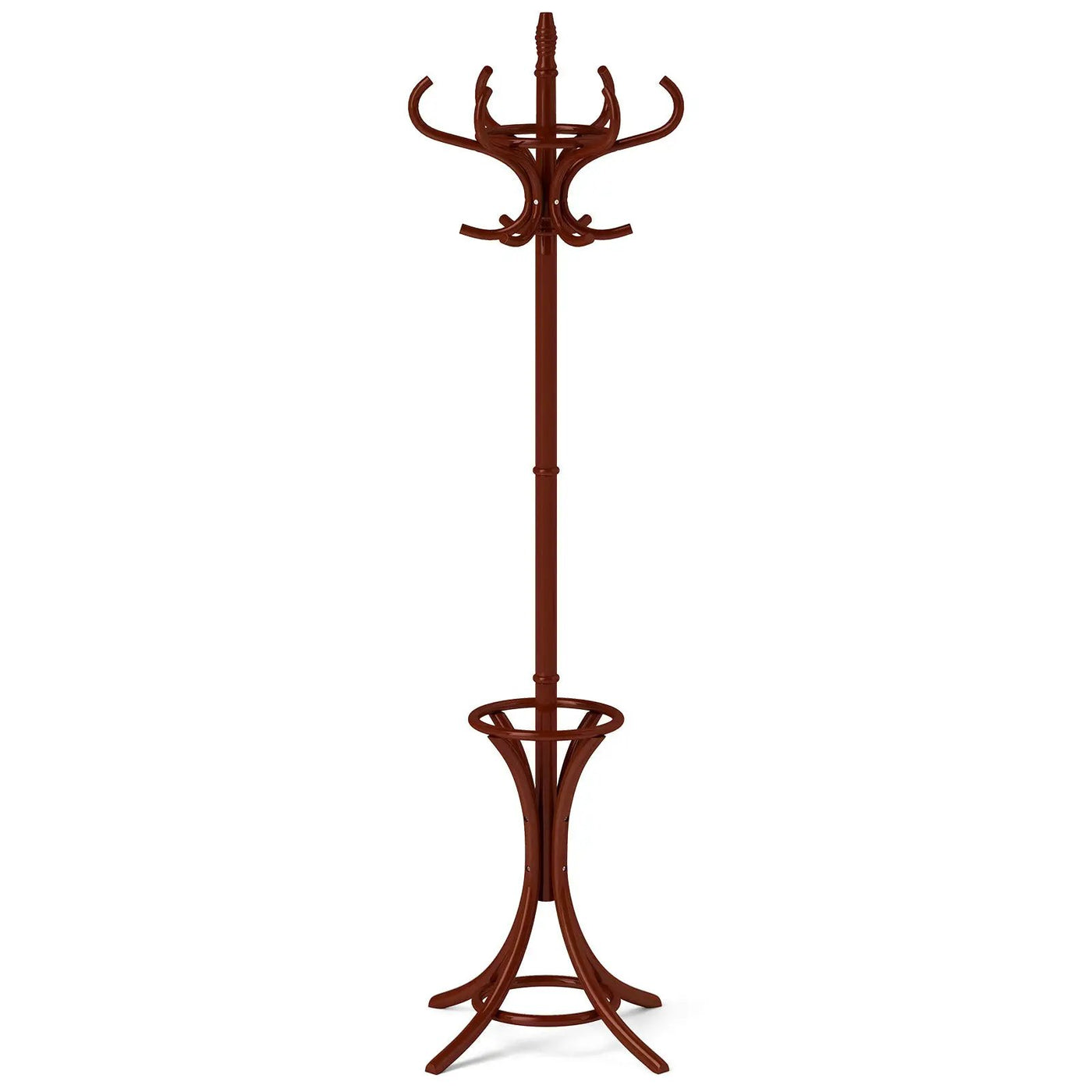 Wood Standing Hat Coat Rack with Umbrella Stand by DirectDeals