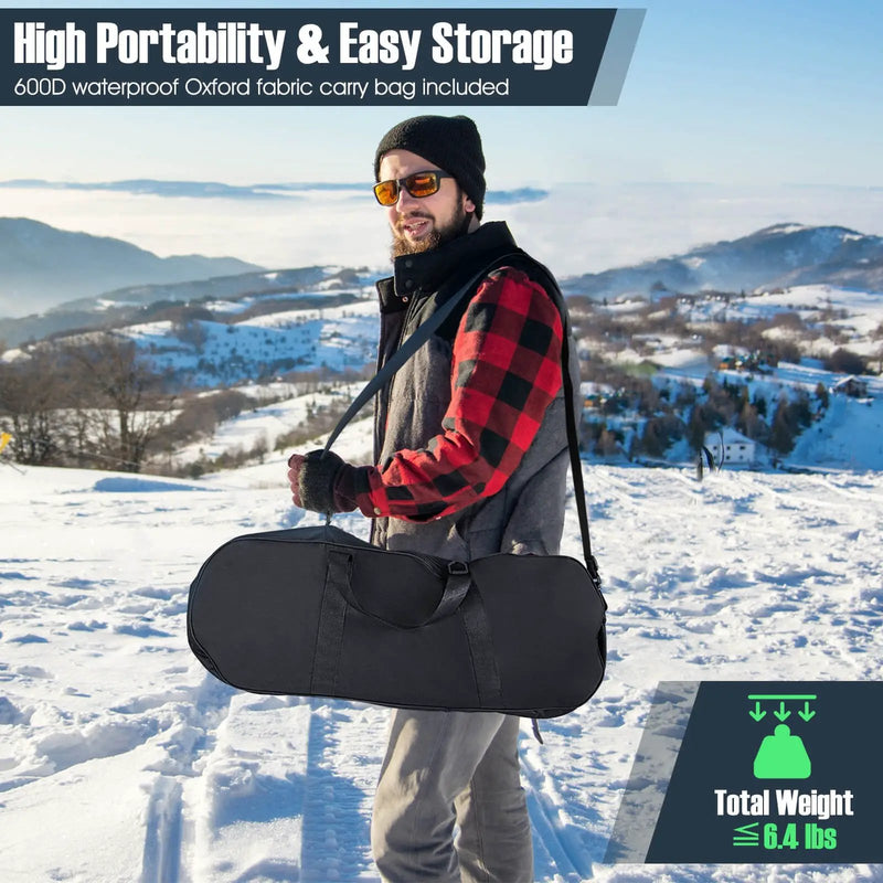 21/25/30 Inch Lightweight Terrain Snowshoes with Flexible Pivot System by DirectDeals