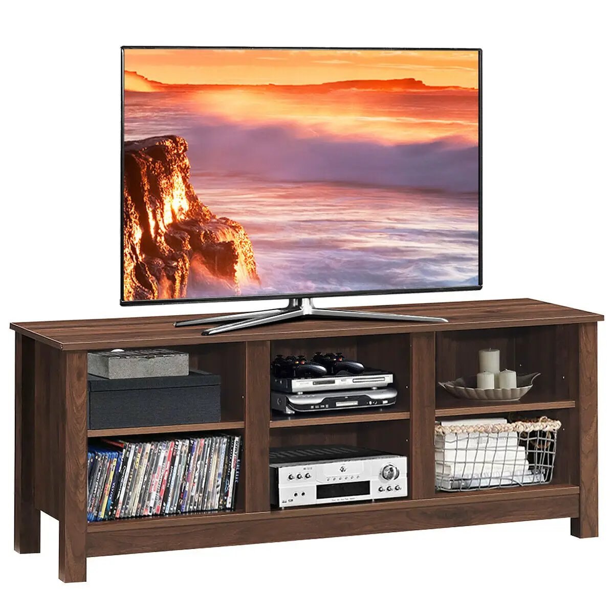 60 Inch Entertainment TV Stand Cabinet by DirectDeals