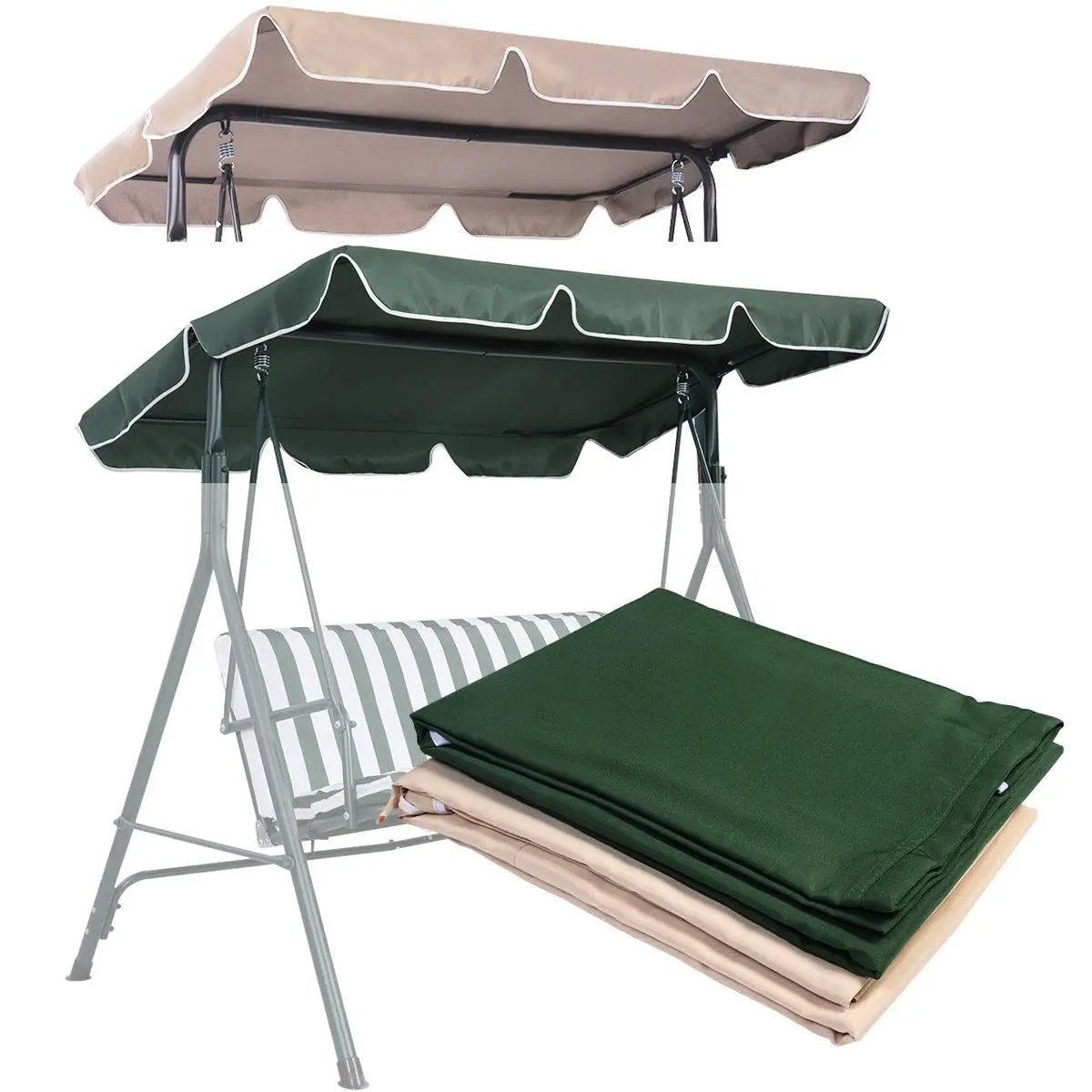75 x 52 Inch Swing Top Canopy Replacement Cover by DirectDeals