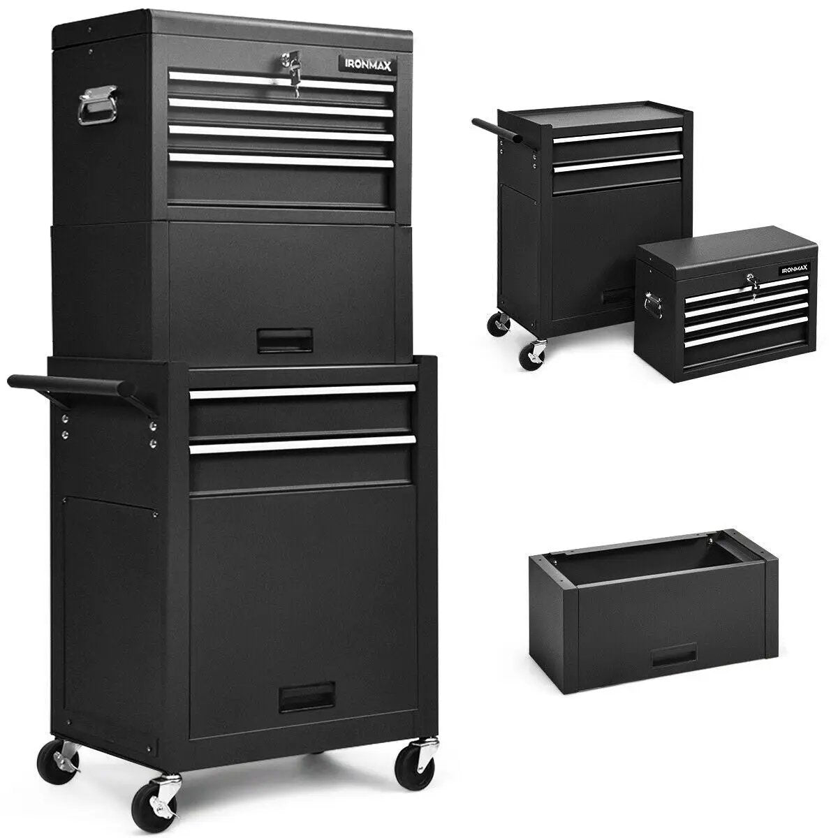 6-Drawer Tool Chest with Heightening Cabinet by DirectDeals