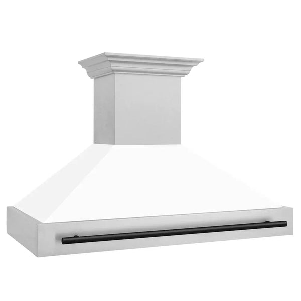 ZLINE 48" Autograph DuraSnow White Range Hood 8654SNZ-WM48-MB, photo 2 of 8