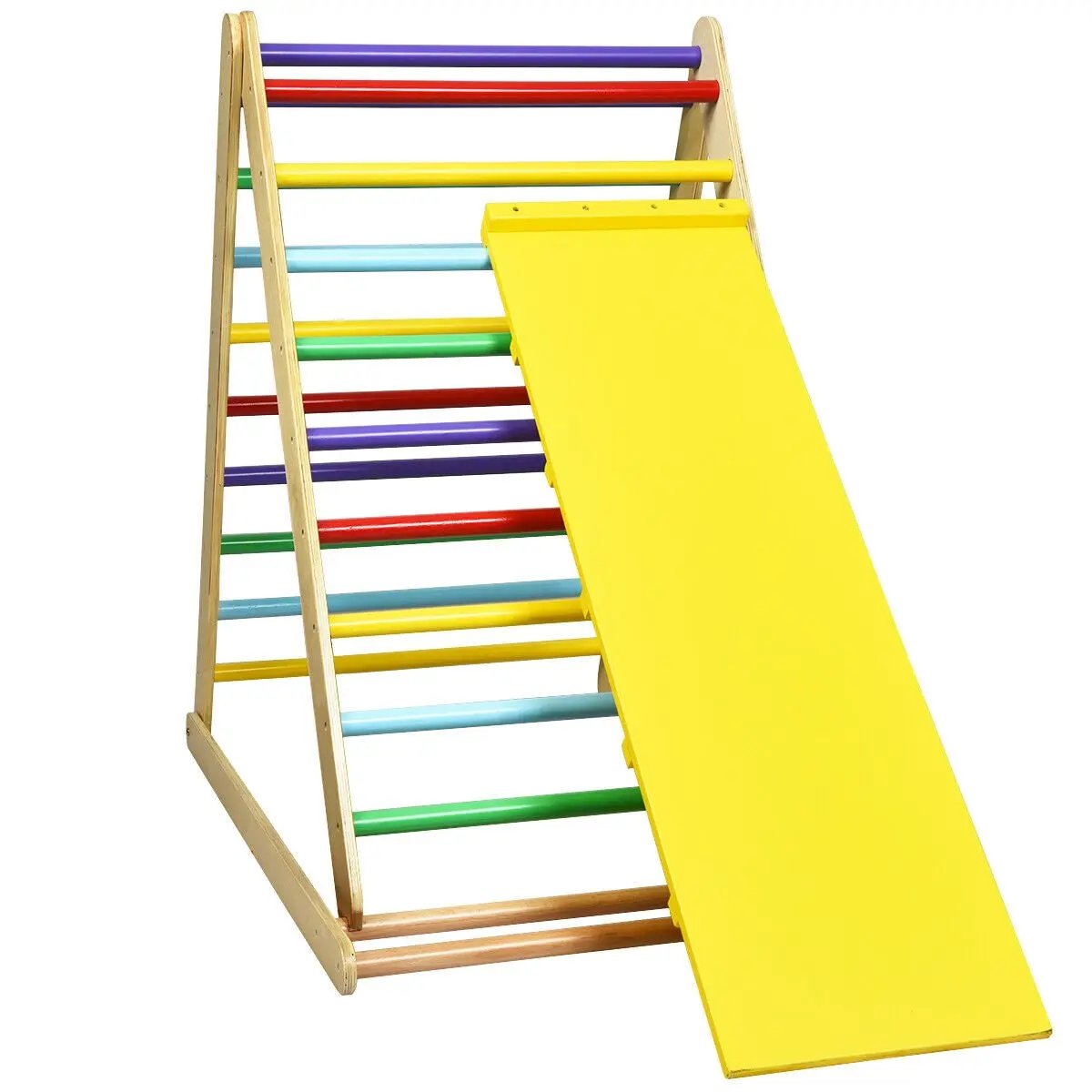 Foldable Wooden Climbing Triangle Indoor by DirectDeals