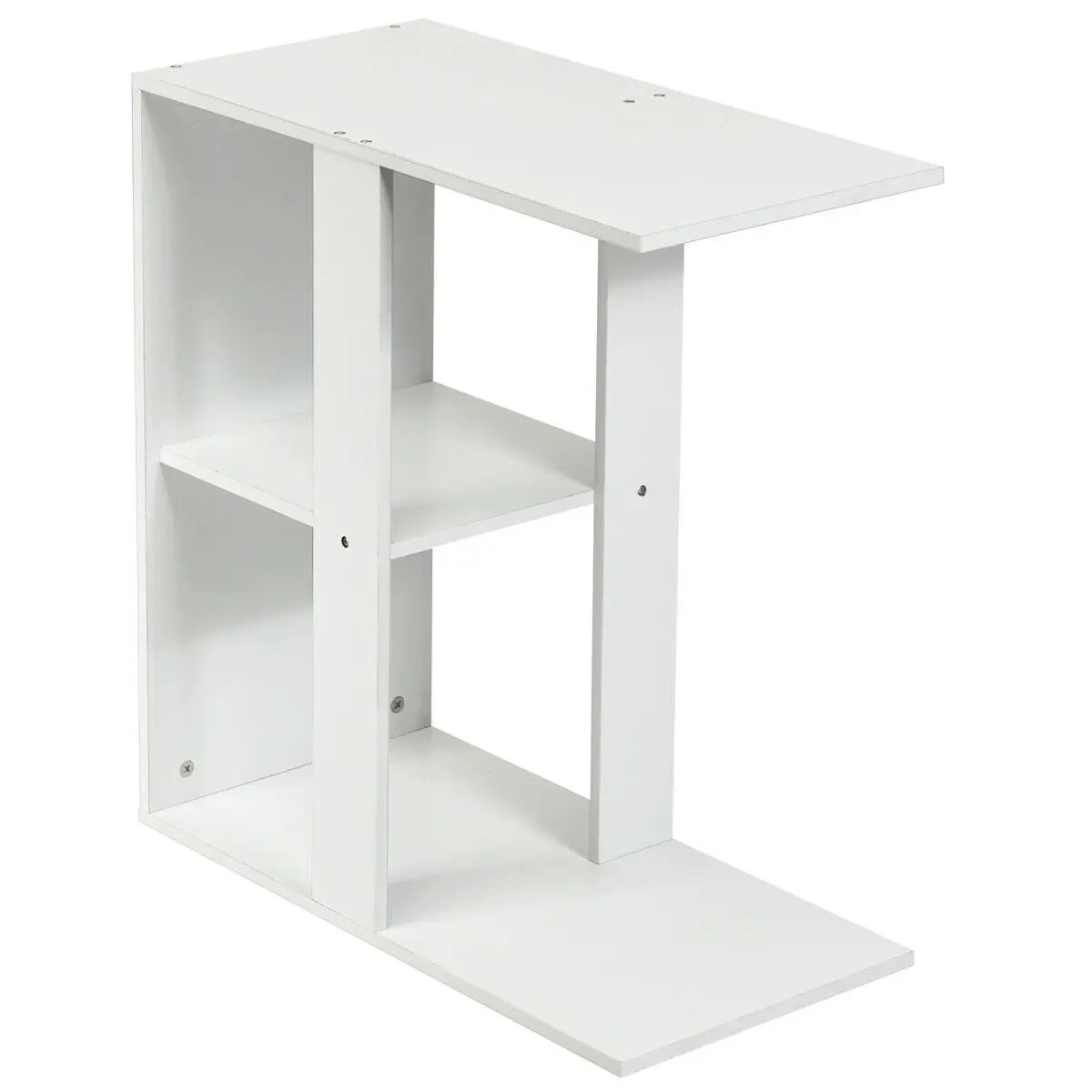 3-Tier Narrow Side Table with Storage Shelf by DirectDeals