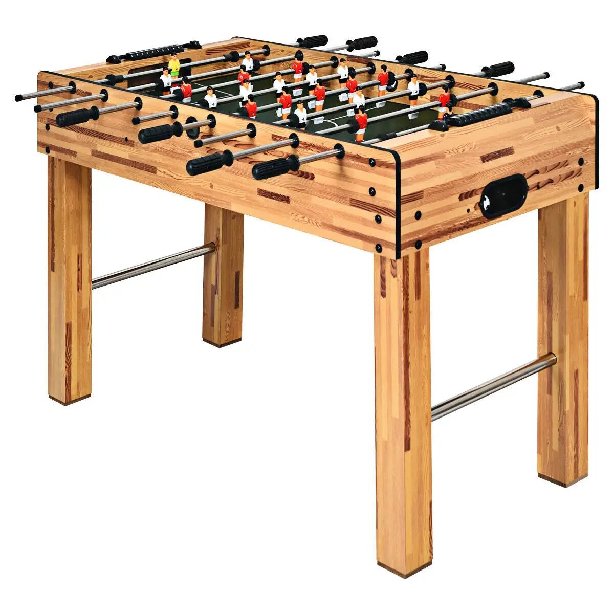 48 Inch Foosball Table Indoor Soccer Game-Beige by DirectDeals