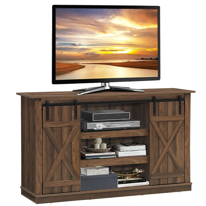 Sliding Barn TV Stand Console Table by DirectDeals