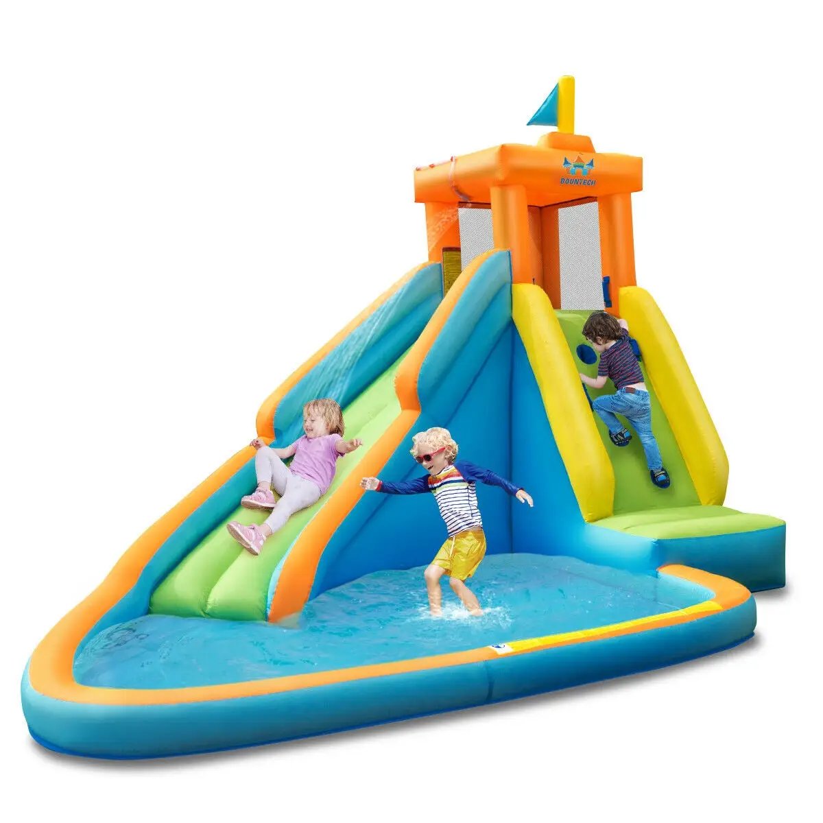 Inflatable Water Slide Bounce House Without Blower by DirectDeals