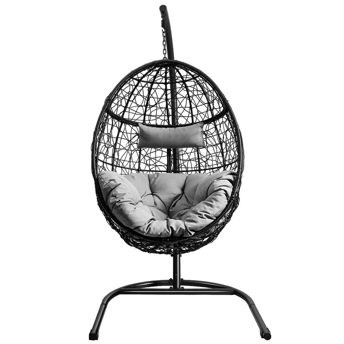 Hanging Cushioned Hammock Chair with Stand by DirectDeals