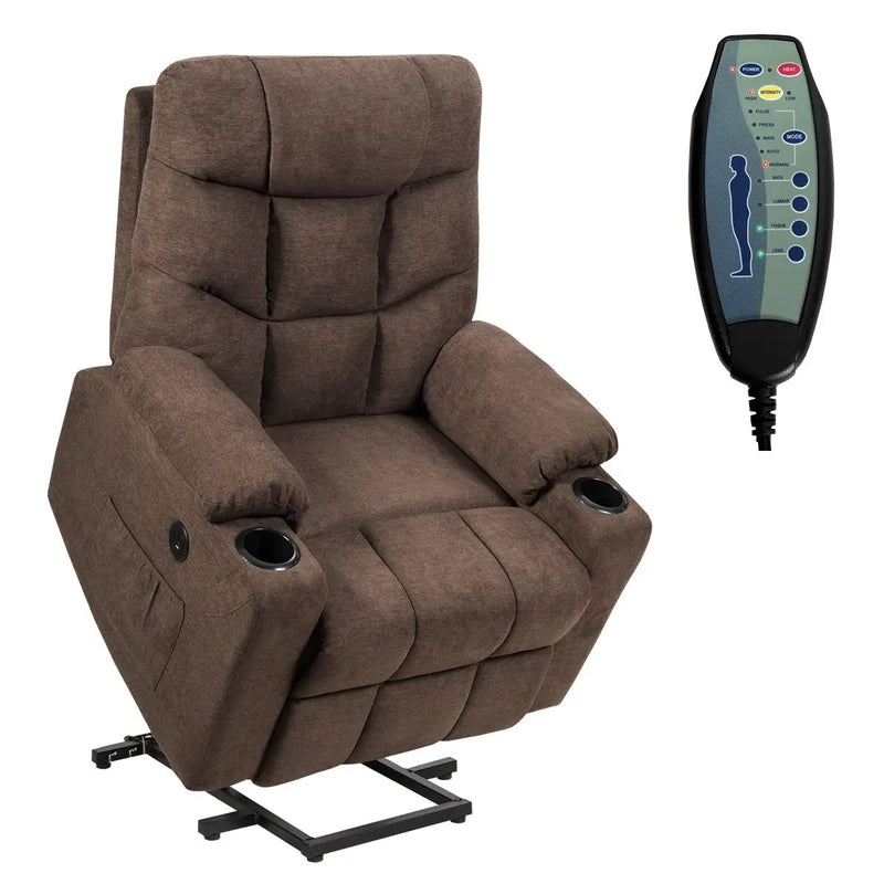 Electric Power Lift Recliner Massage Sofa by DirectDeals