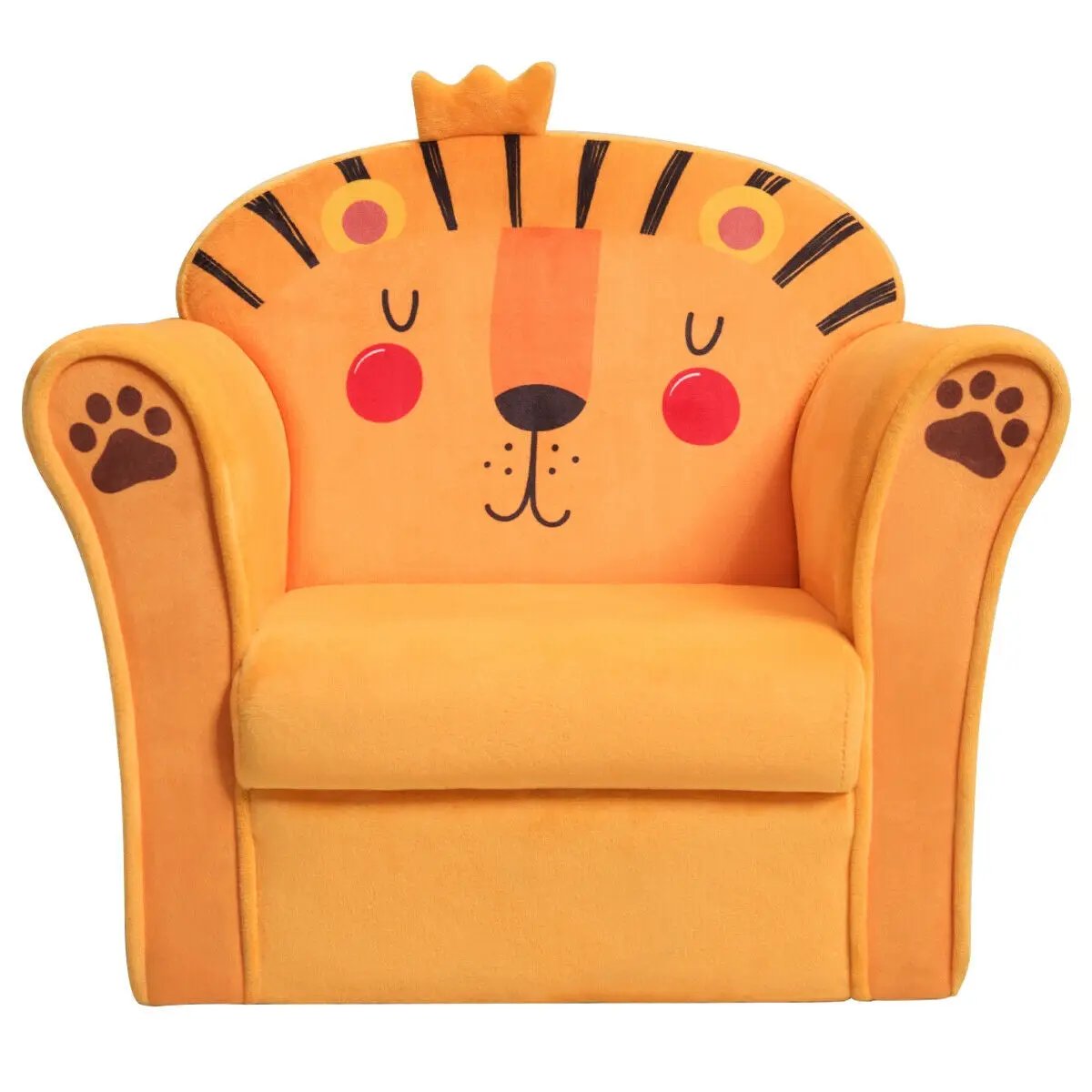 Kids Armrest Lion Upholstered Sofa by DirectDeals