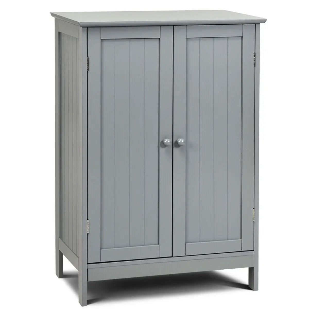 Bathroom Floor Storage Double Door Cupboard Cabinet by DirectDeals