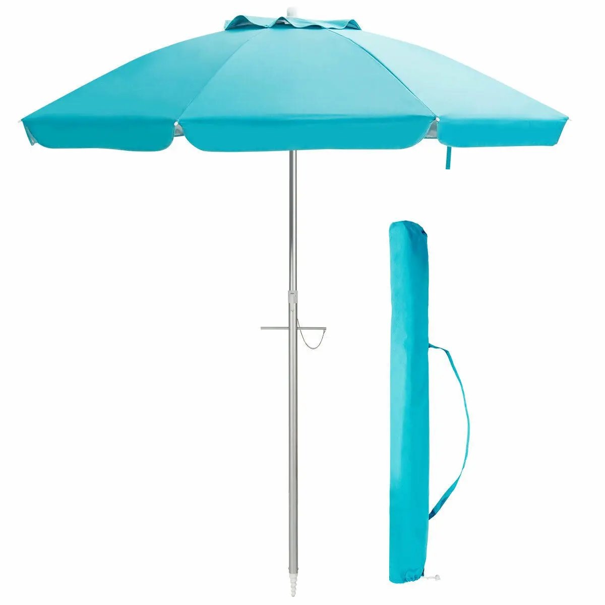 6.5 Feet Beach Umbrella with by DirectDeals