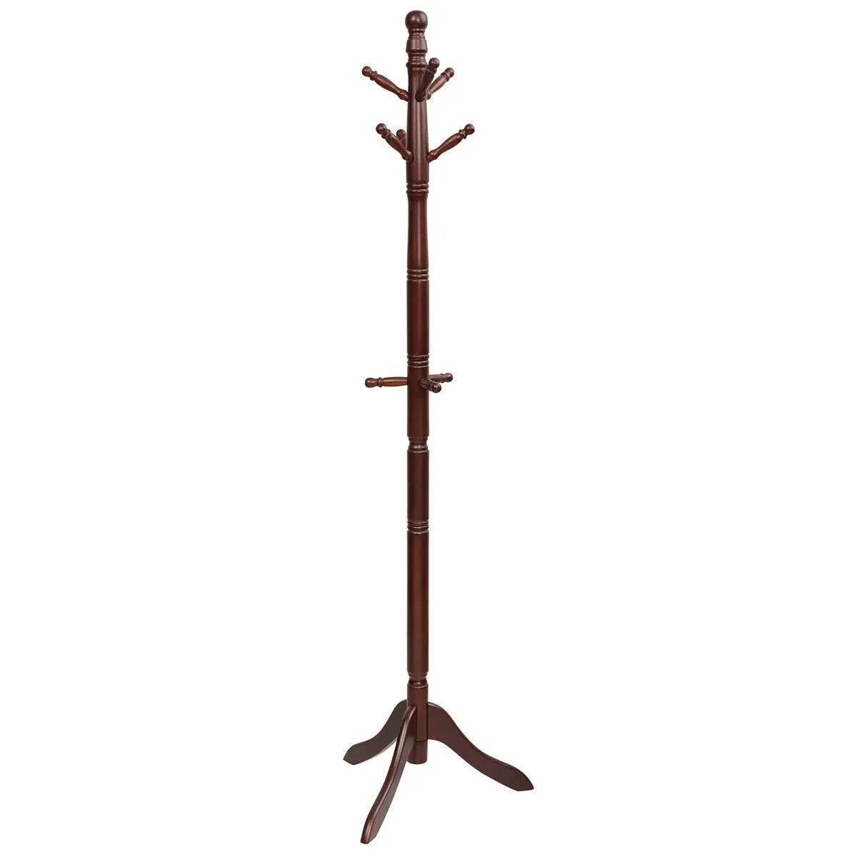 Entryway Height Adjustable Coat Stand with 9 Hooks by DirectDeals