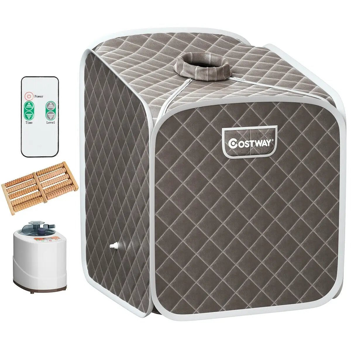 2L Portable Folding Steam Sauna Spa-Gray by DirectDeals