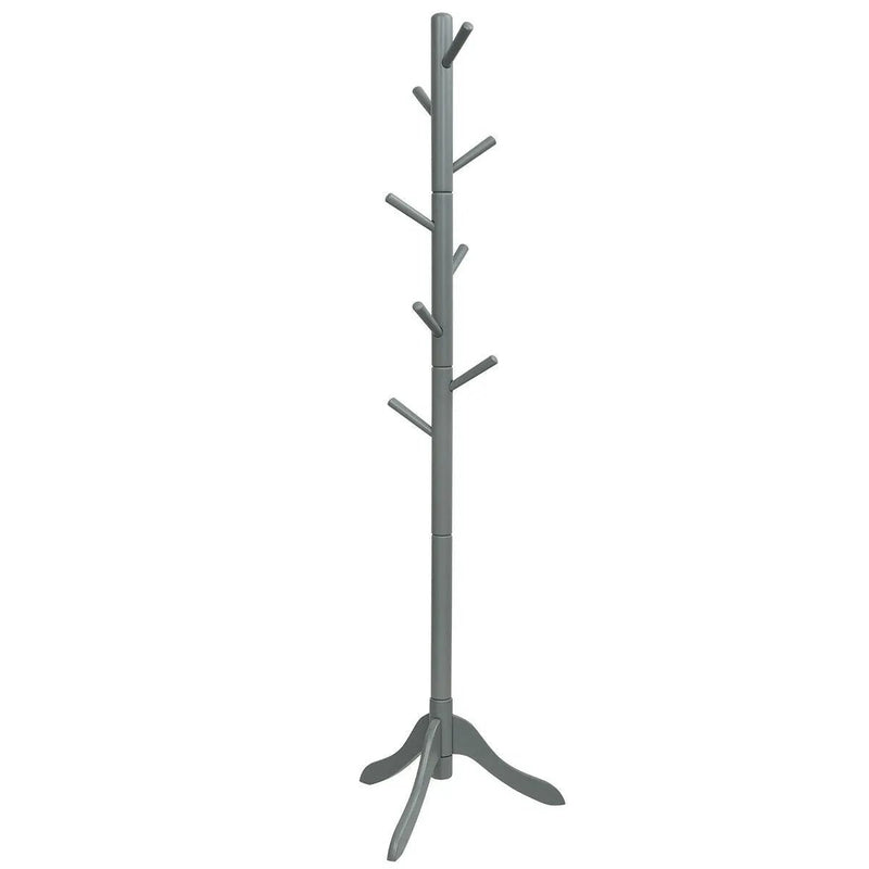 Adjustable Wooden Tree Coat Rack with 8 Hooks by DirectDeals