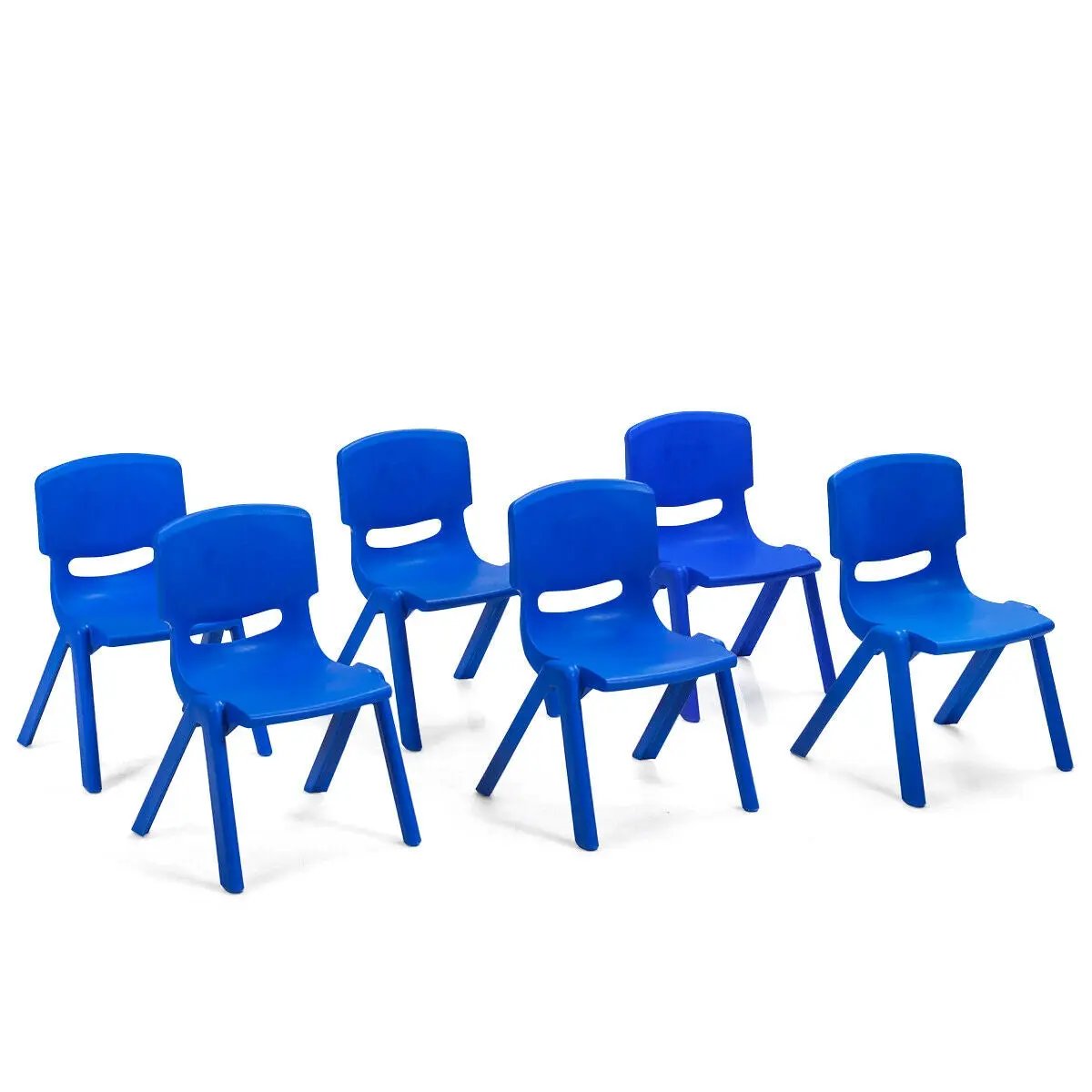 6-pack Kids Plastic Stackable Classroom Chairs by DirectDeals