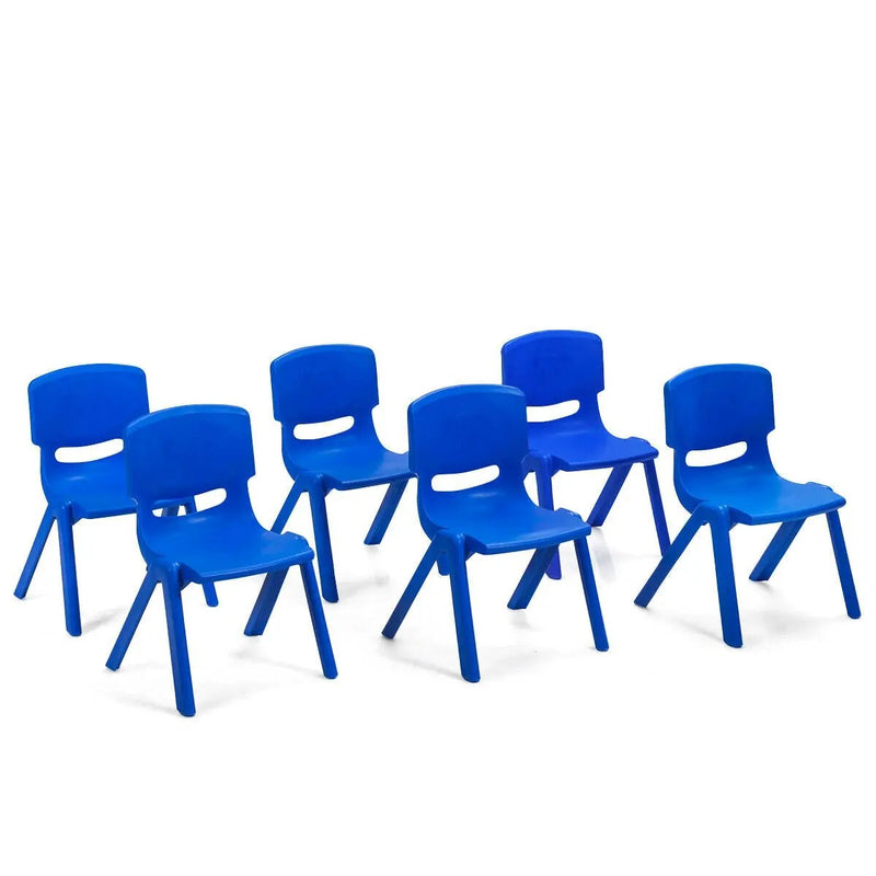 6-pack Kids Plastic Stackable Classroom Chairs by DirectDeals