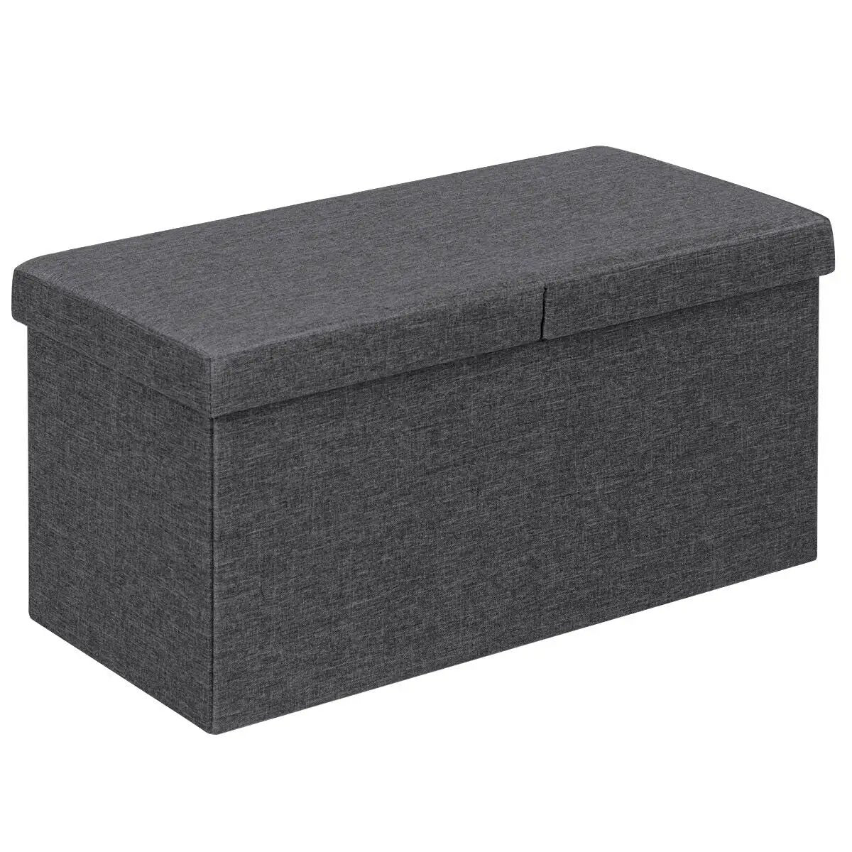 30 Inch Folding Storage Ottoman with Lift Top by DirectDeals