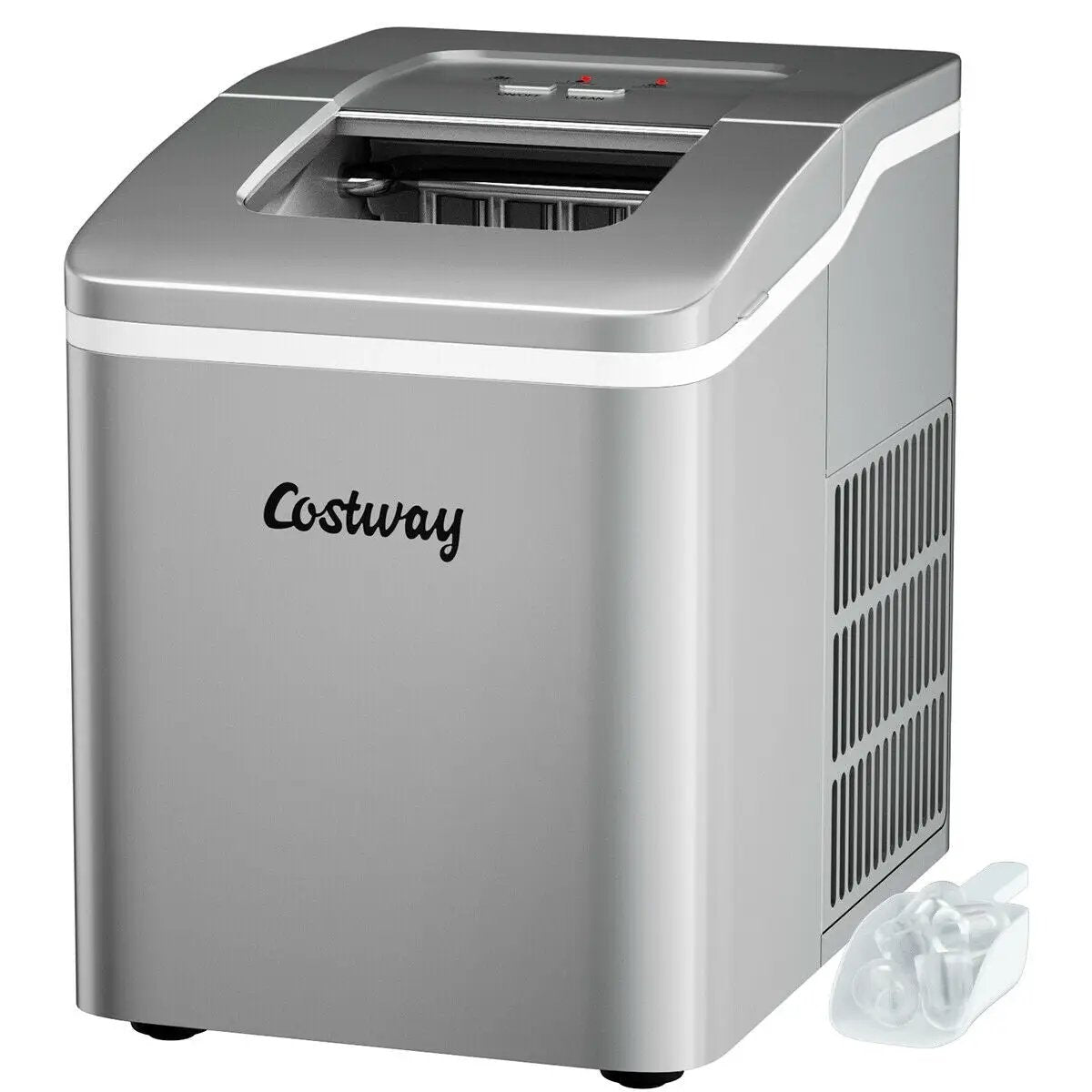 Portable Countertop Ice Maker Machine with Scoop-Silver by DirectDeals