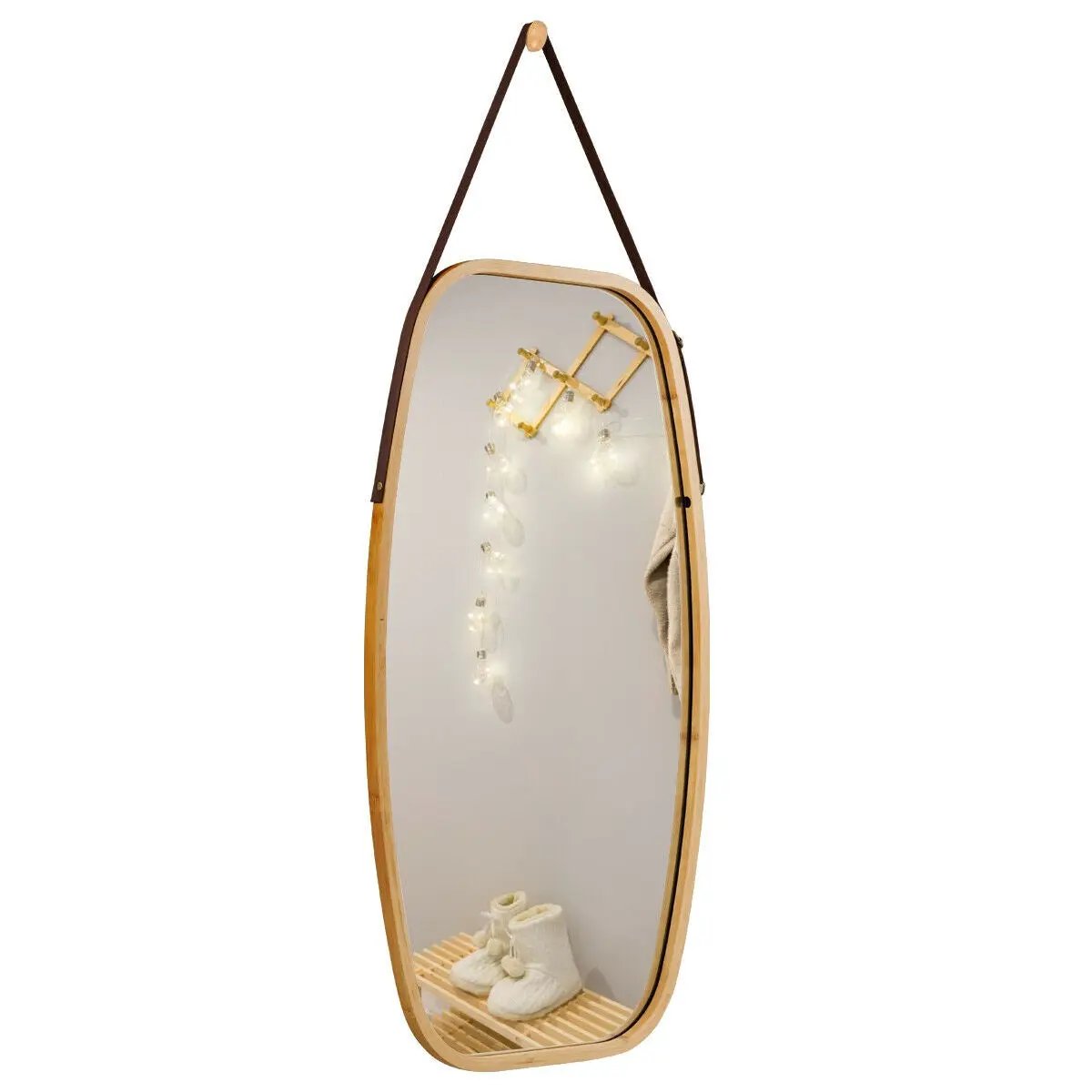 30 Inch Modern Rectangle Wall Hanging Framed Mirror by DirectDeals