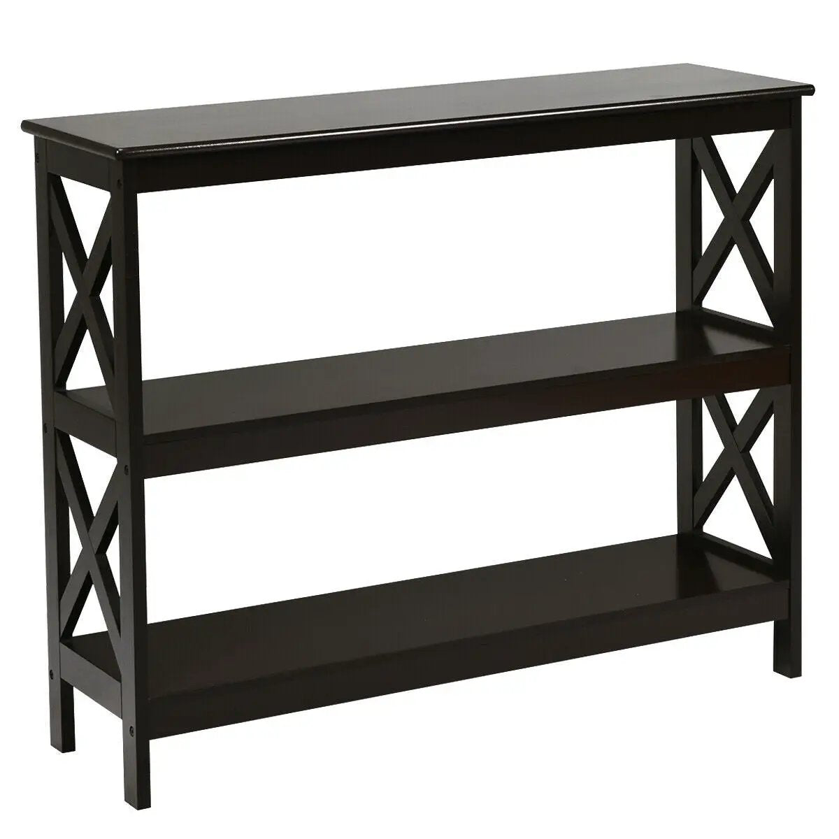3-Tier Console X-Design Sofa Side Accent Table by DirectDeals