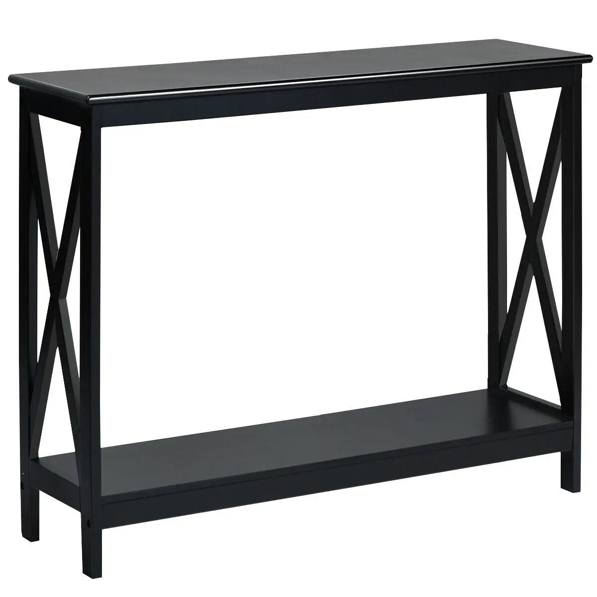 2-Tier Console X-Design Sofa Side Accent Table by DirectDeals
