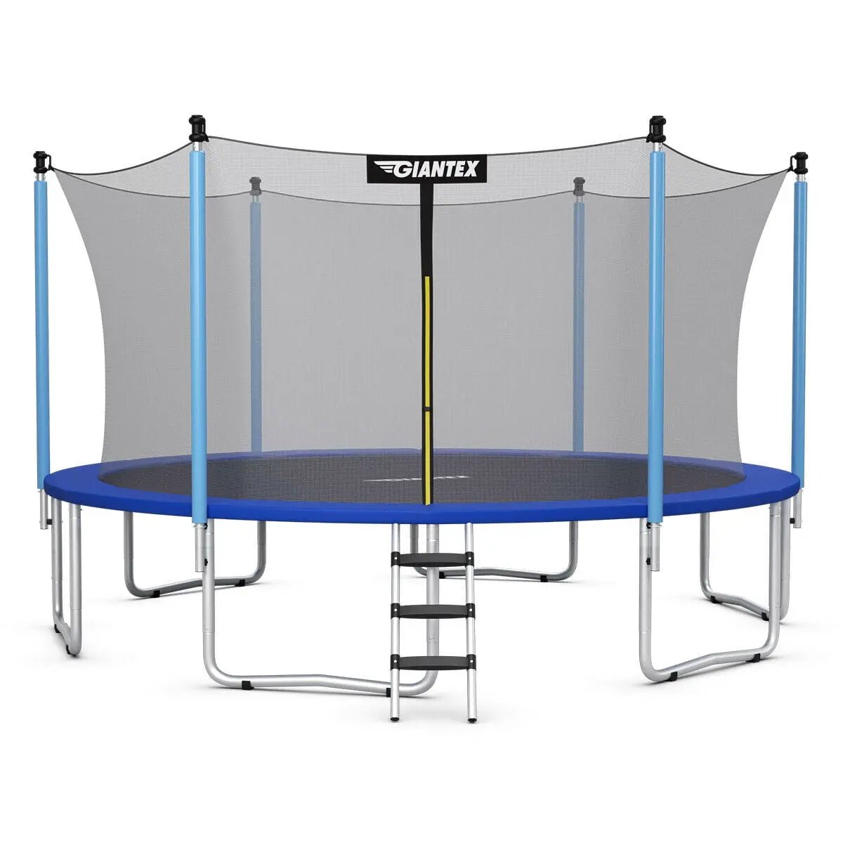 15 Feet Outdoor Bounce Trampoline with Safety Enclosure Net by DirectDeals