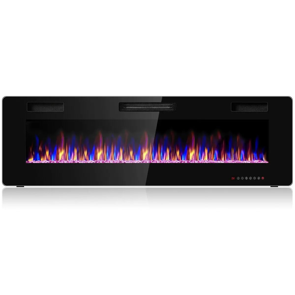 60 Inch Ultra Thin Electric Fireplace with 2 Heat Settings by DirectDeals