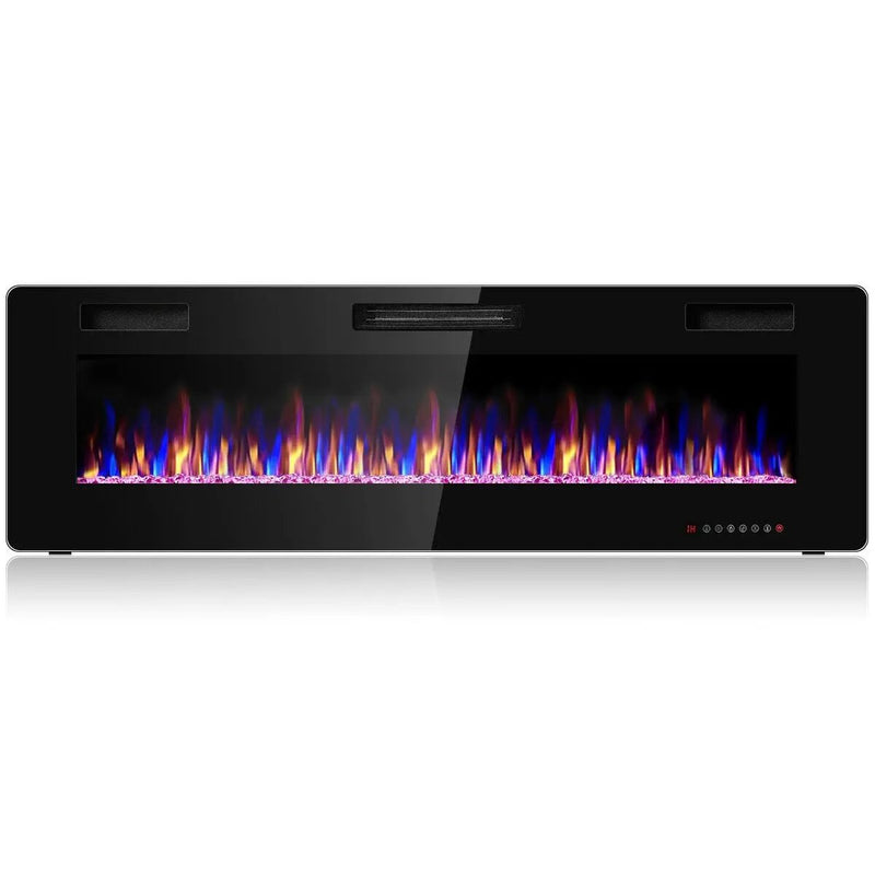 60 Inch Ultra Thin Electric Fireplace with 2 Heat Settings by DirectDeals