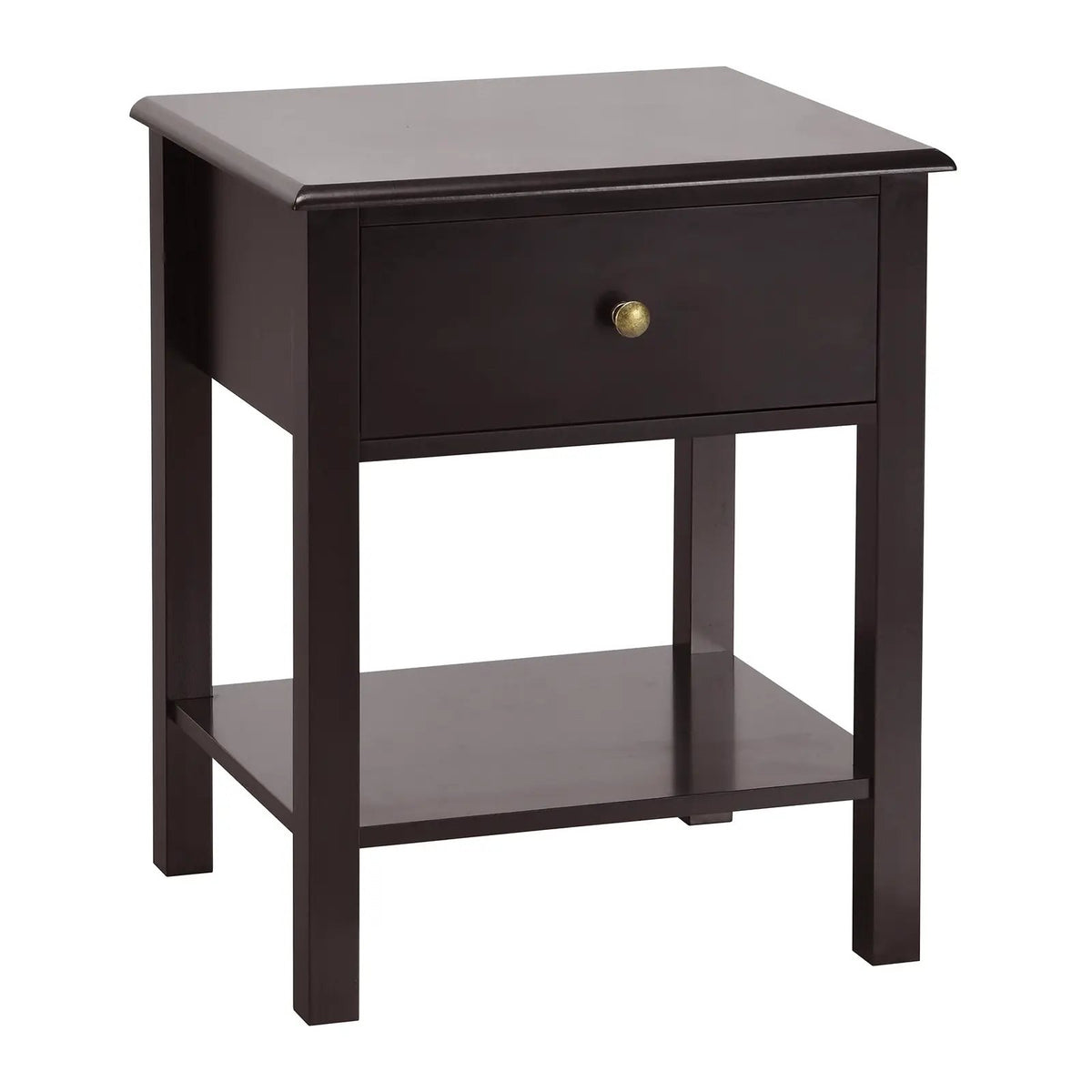 Nightstand End Table with Drawer and Shelf by DirectDeals
