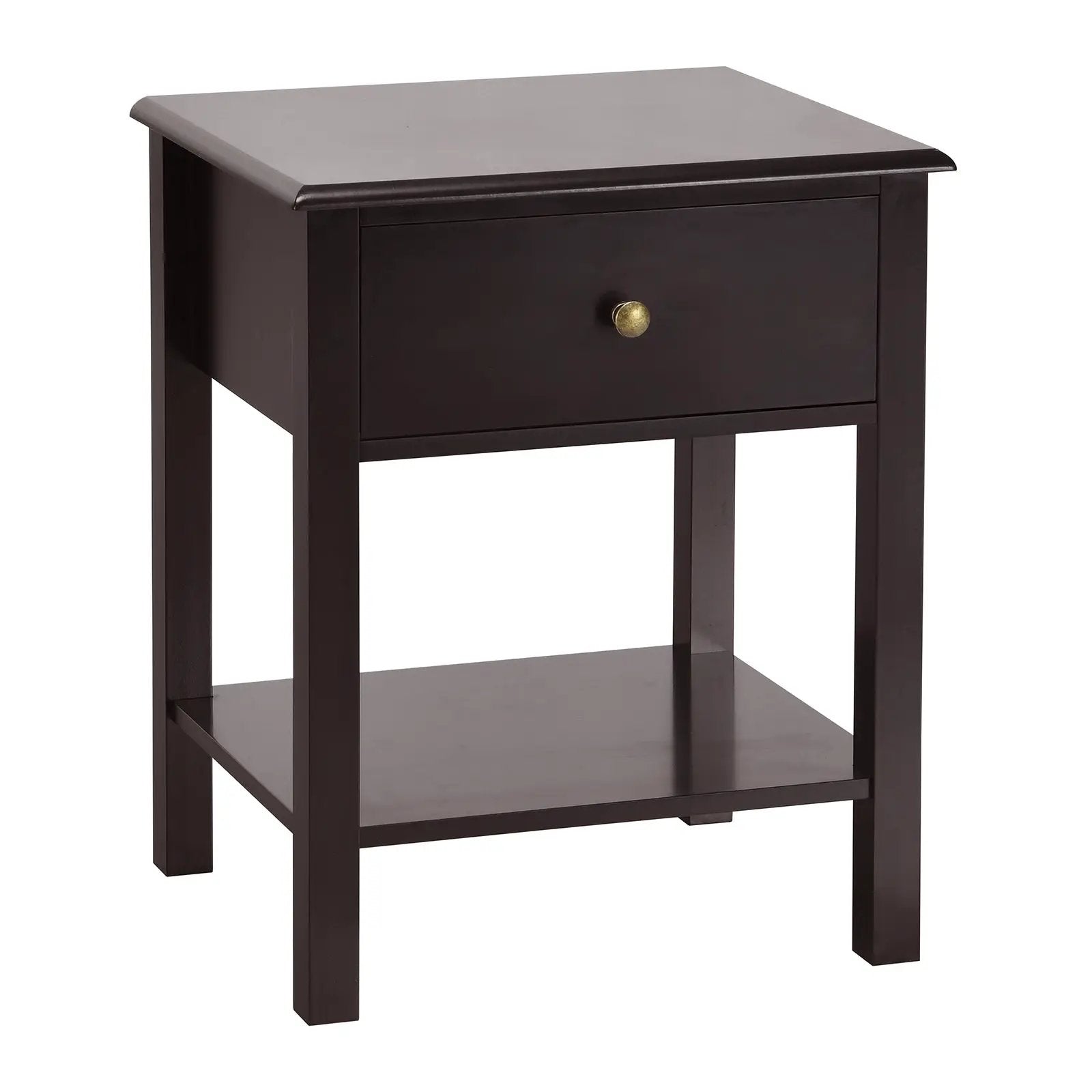 Nightstand End Table with Drawer and Shelf by DirectDeals