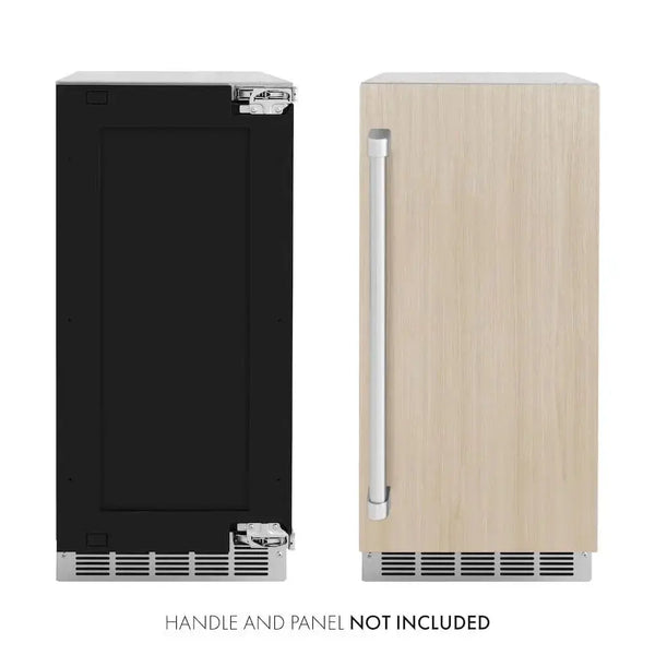 ZLINE 15" Touchstone Clear Cube Ice Maker Drain Pump Panel Ready Door ICCDP-15