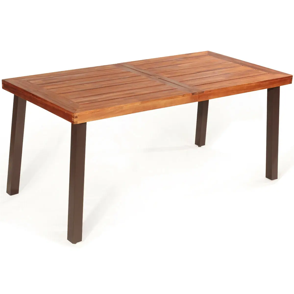 Rectangular Acacia Wood Rustic Dining Furniture Table by DirectDeals