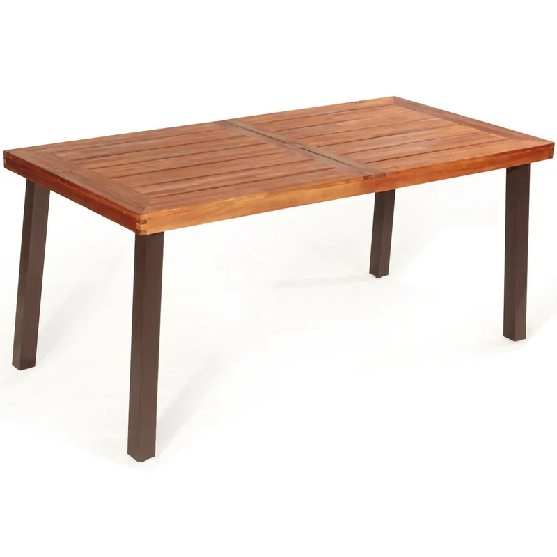 Rectangular Acacia Wood Rustic Dining Furniture Table by DirectDeals