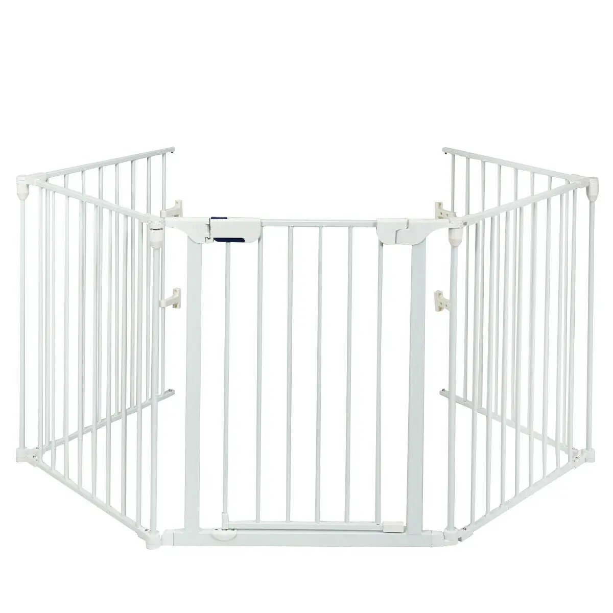 115 Inch Length 5 Panel Adjustable Wide Fireplace Fence by DirectDeals