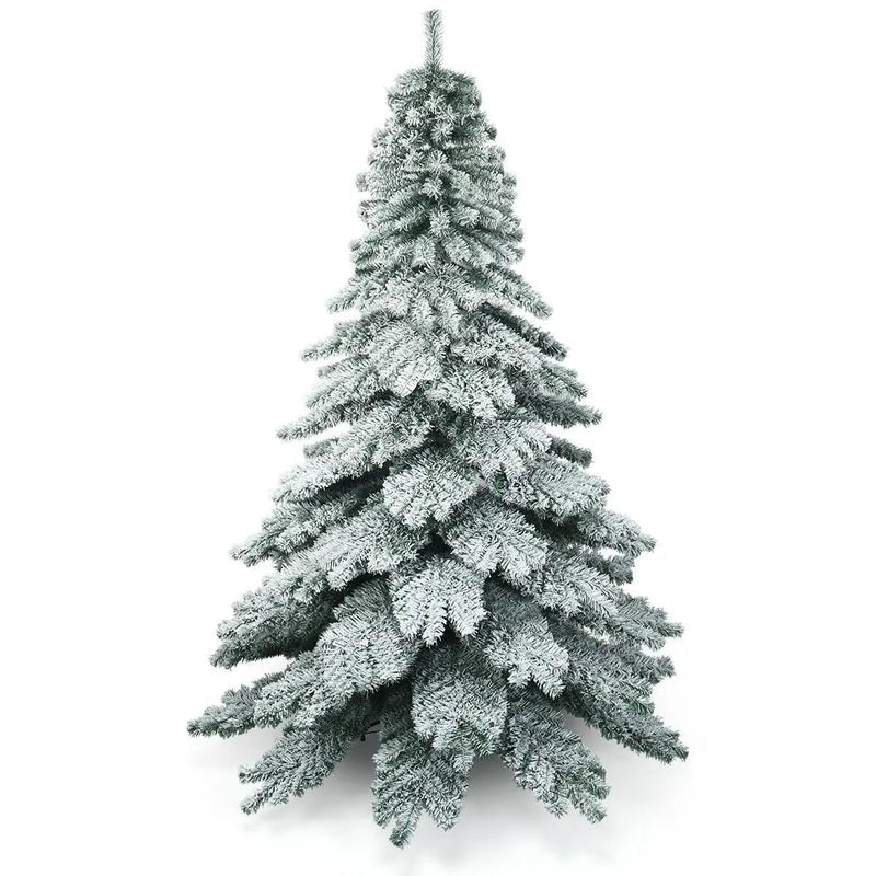 7.5 Feet Snow Flocked Artificial Christmas Tree by DirectDeals