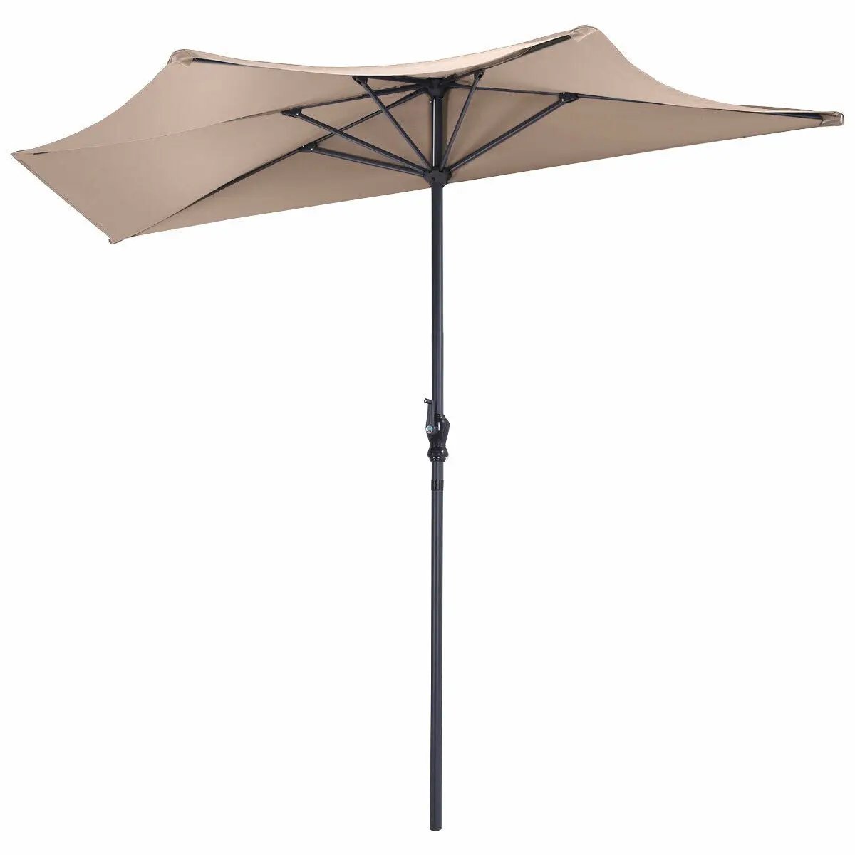 9Ft Patio Bistro Half Round Umbrella by DirectDeals