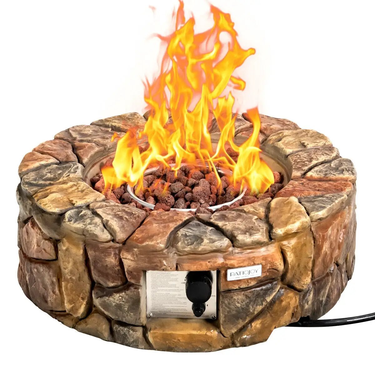 28 Inch Propane Gas Fire Pit by DirectDeals