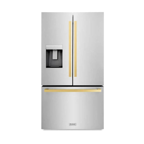 ZLINE 36" Refrigerator, Water, Ice Dispenser, Fingerprint Resistant, RSMZ-W-36-FG