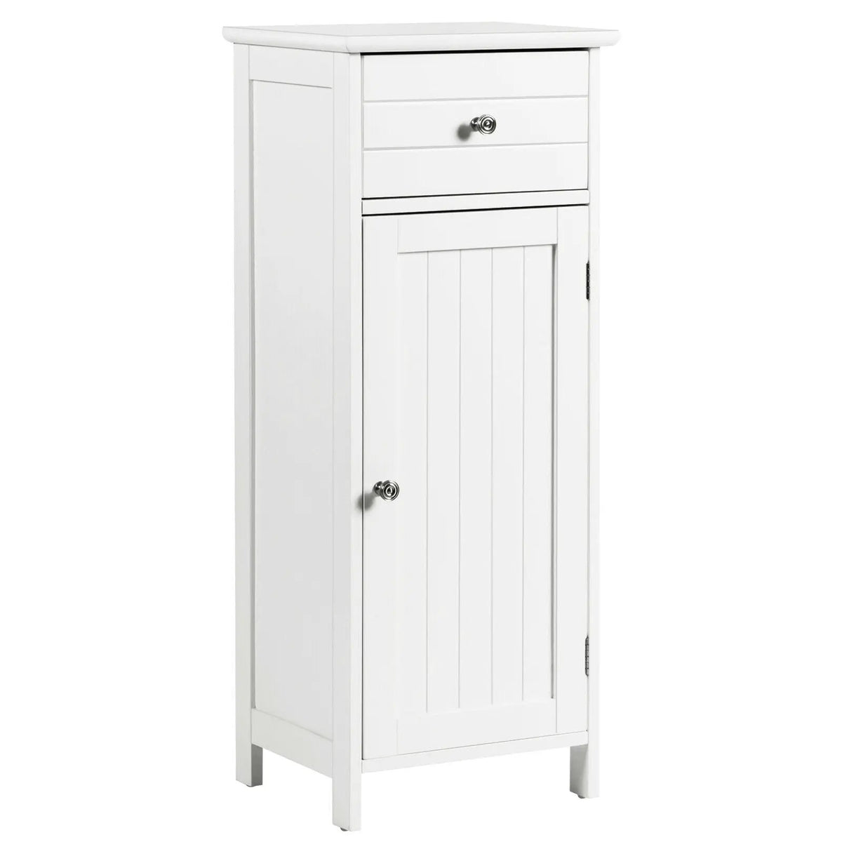 Wooden Bathroom Floor Storage Cabinet with Drawer and Shelf by DirectDeals