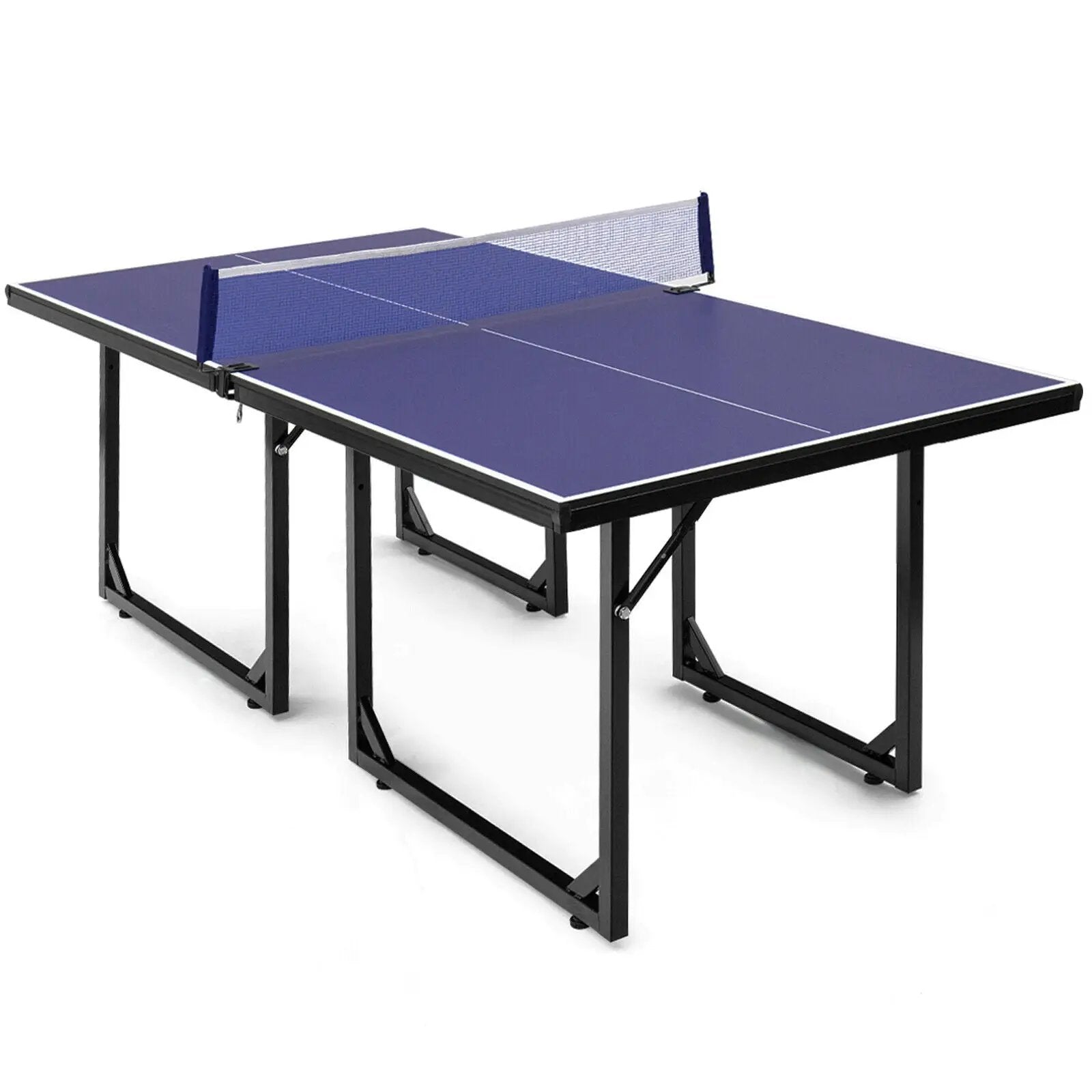 Multi-Use Foldable Midsize Removable Compact Ping-pong Table by DirectDeals
