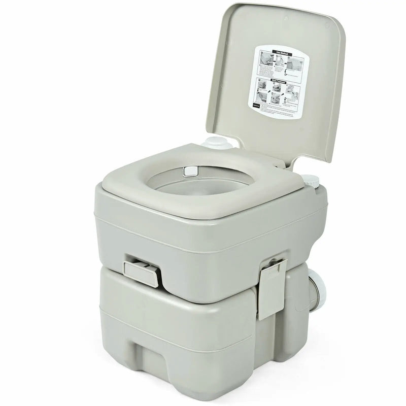 5.3 Gallon 20 L Portable Travel Toilet for Camping RV Indoor Outdoor by DirectDeals