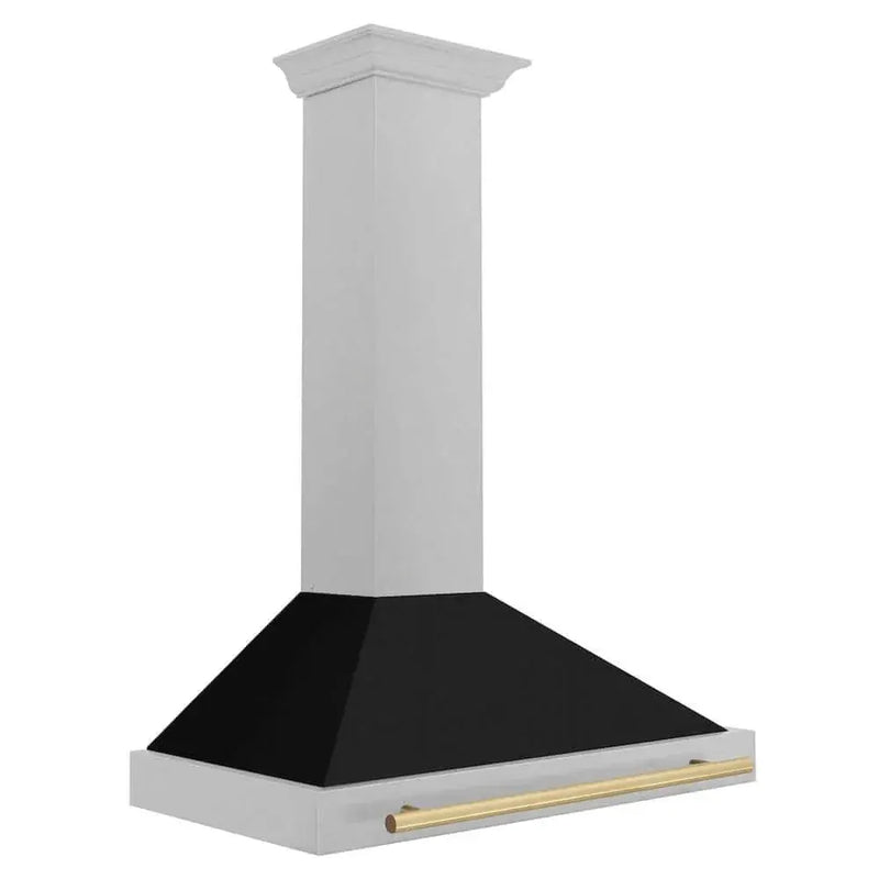 ZLINE 36" Autograph Stainless Wall Range Hood KB4SNZ-BLM36-CB by Farmhouse Kitchen and Bath